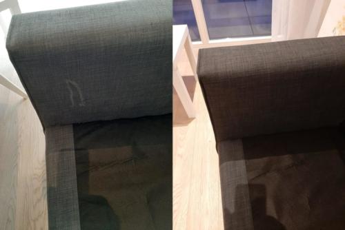 stain before after