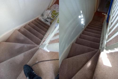stairs carpets cleaning results